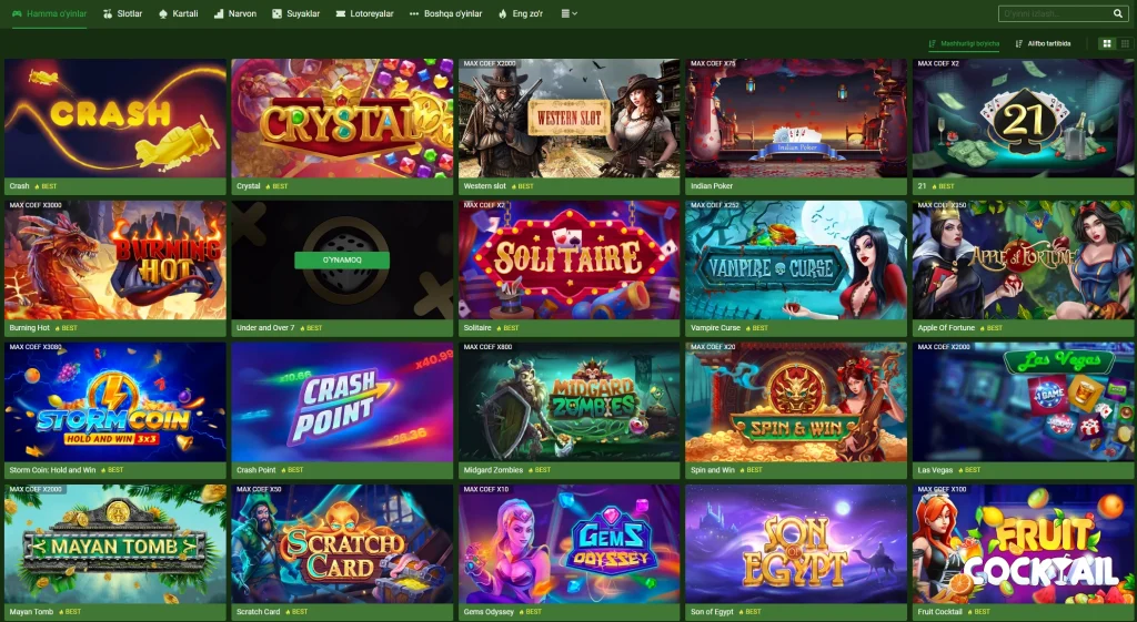 Linebet slotlar — mashhur o‘yinlar va kategoriyalar