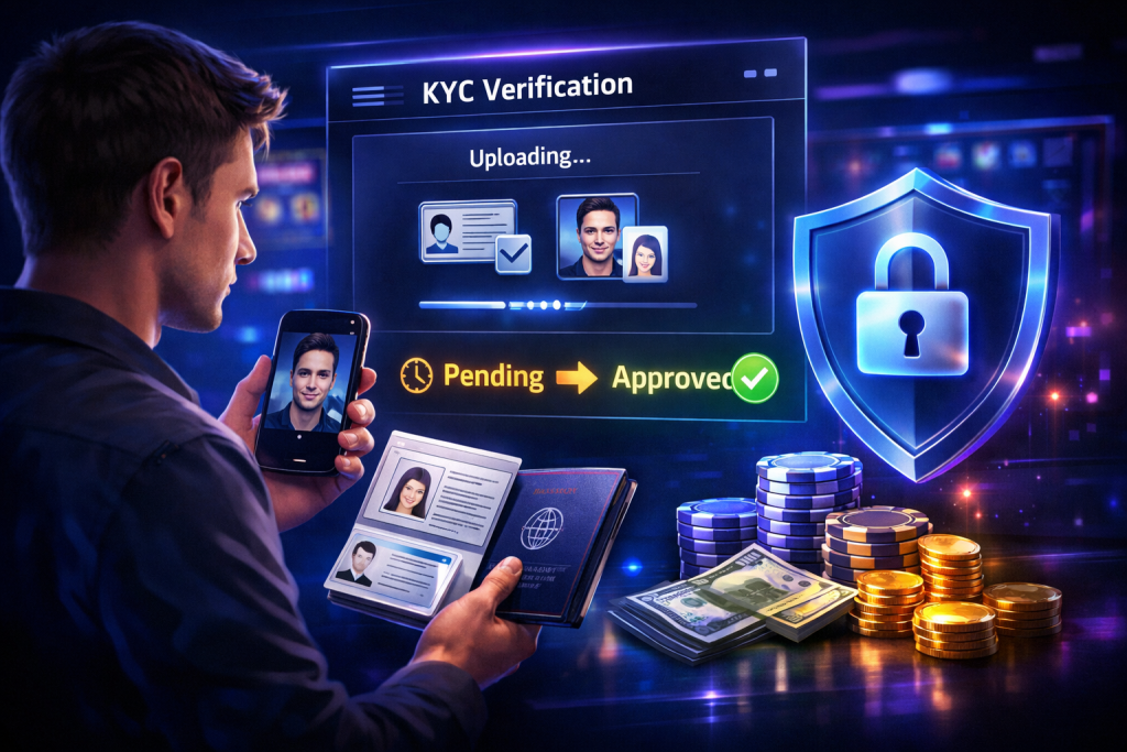 Kazino pul yechishda nega qayta KYC so’raydi va nima tayyorlash kerak?