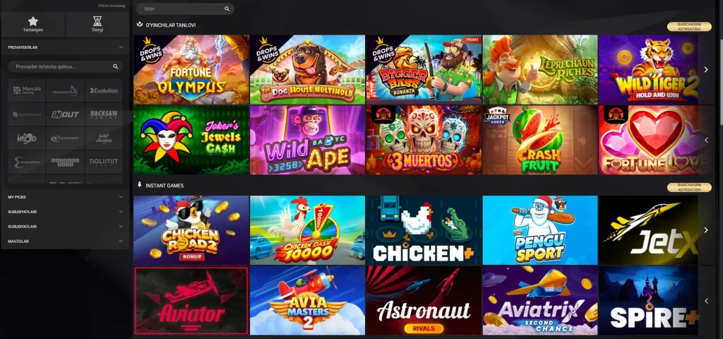 1xSlots rasmiy sayt bosh sahifasi, Cura&ccedil;ao litsenziyali kazino interfeysi (1xslots.com)