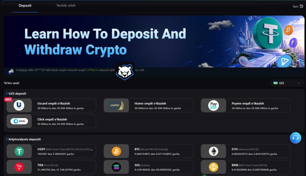 deposit